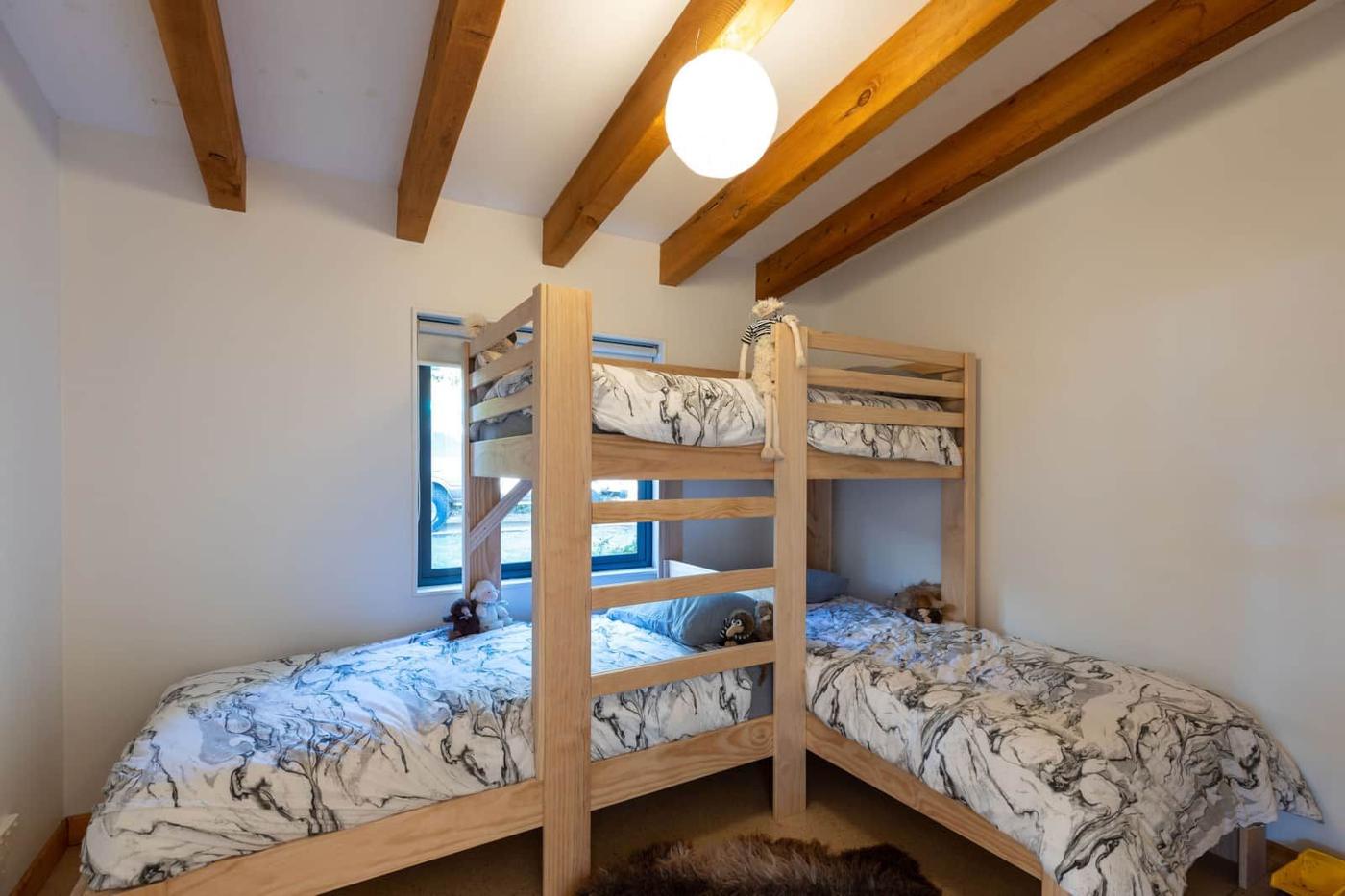 Bunk room with timber bunks